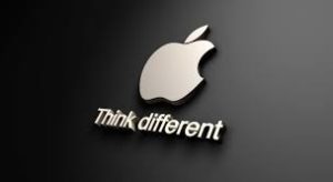 apple logo think different