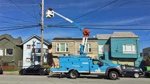 PG&E workers with truck