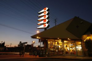 Norm's Logo at Night