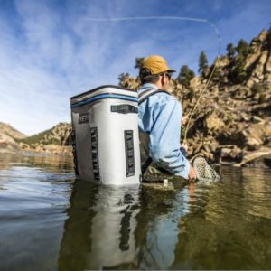 Yeti Cooler with Fisherman