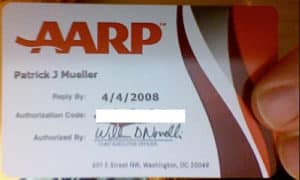 AARP membership card