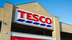 Tesco sign on building