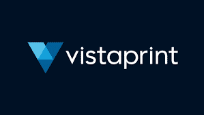 VistaPrint Logo black background